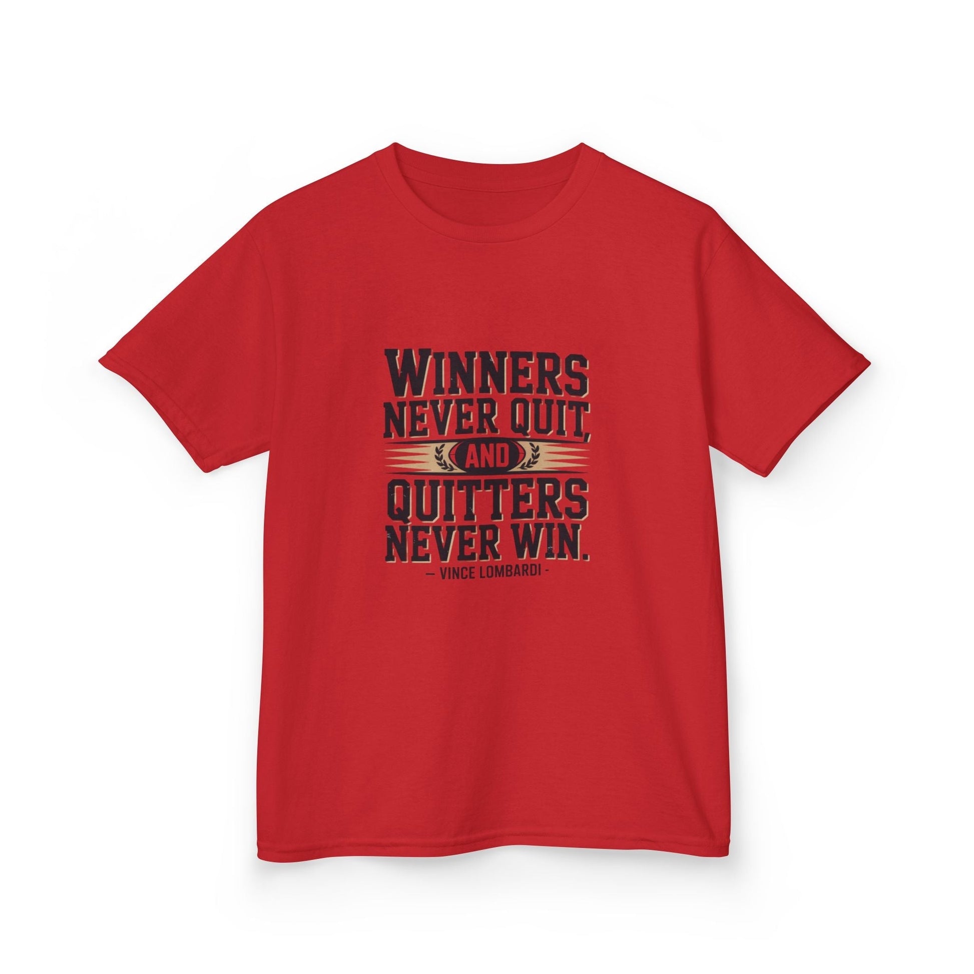 Winners Never Quit Kids Tee - Peak Inspiration