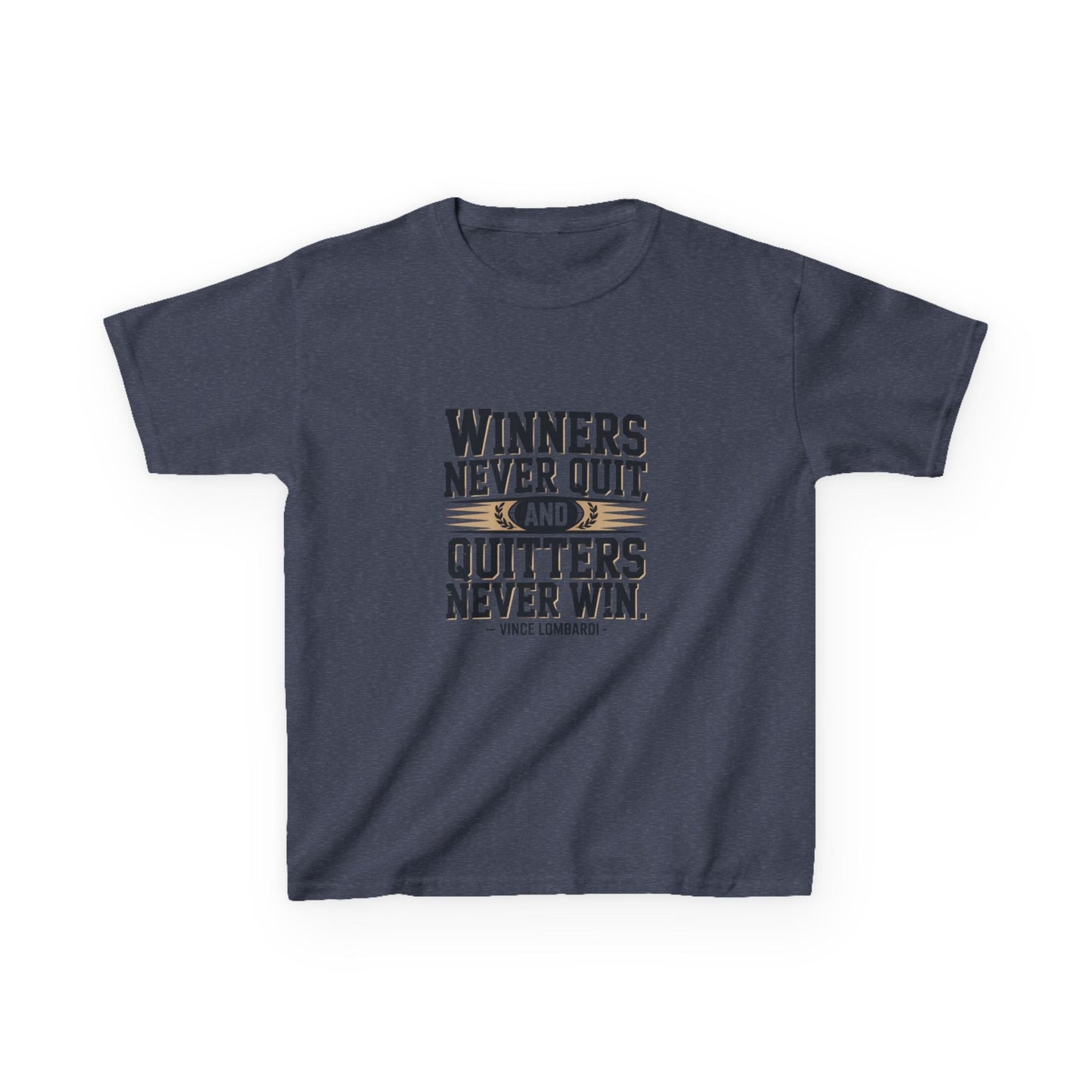 Winners Never Quit Kids Tee - Peak Inspiration