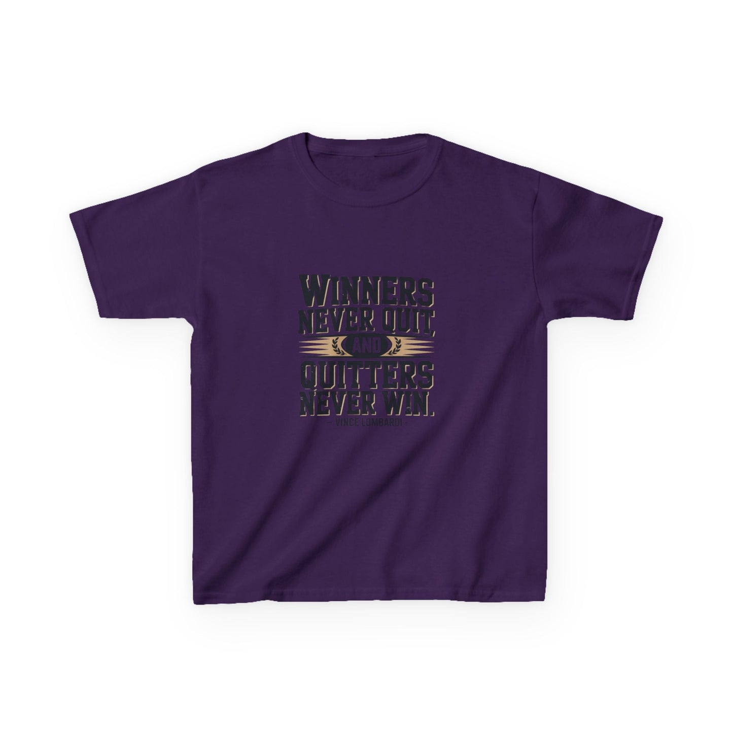 Winners Never Quit Kids Tee - Peak Inspiration