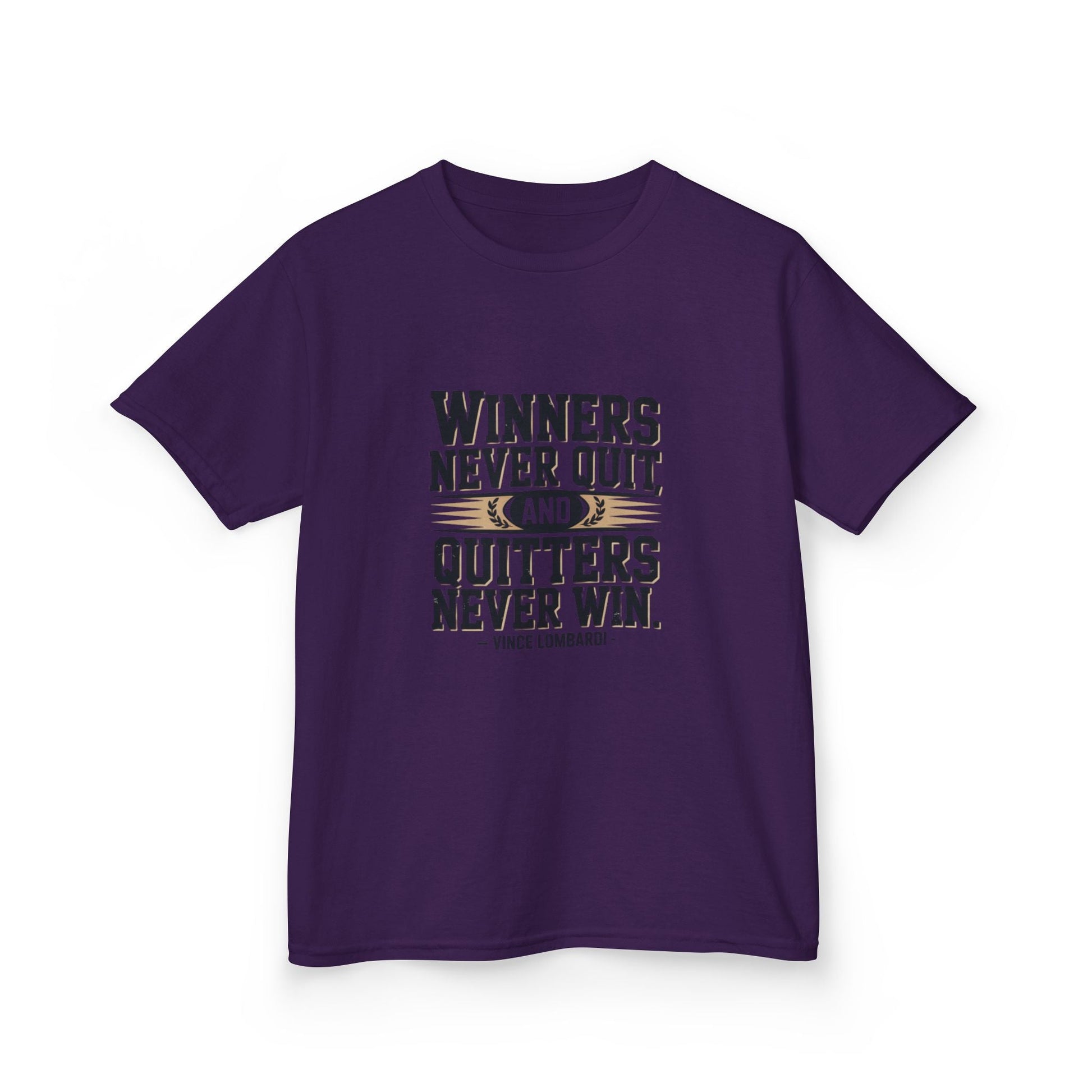 Winners Never Quit Kids Tee - Peak Inspiration