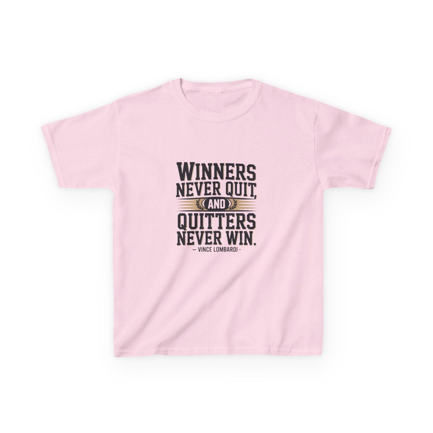 Winners Never Quit Kids Tee - Peak Inspiration