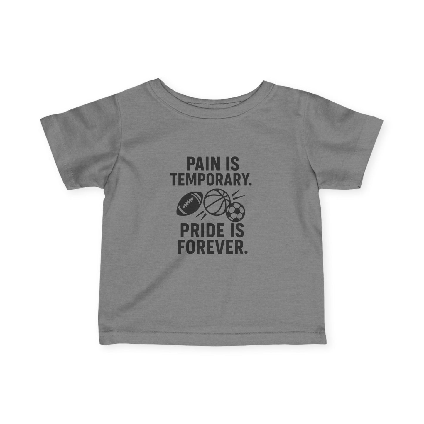 Youth Sports Tee - "Pain Is Temporary, Pride Is Forever" - Peak Inspiration