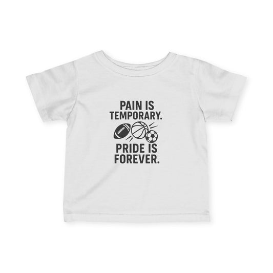 Youth Sports Tee - "Pain Is Temporary, Pride Is Forever" - Peak Inspiration
