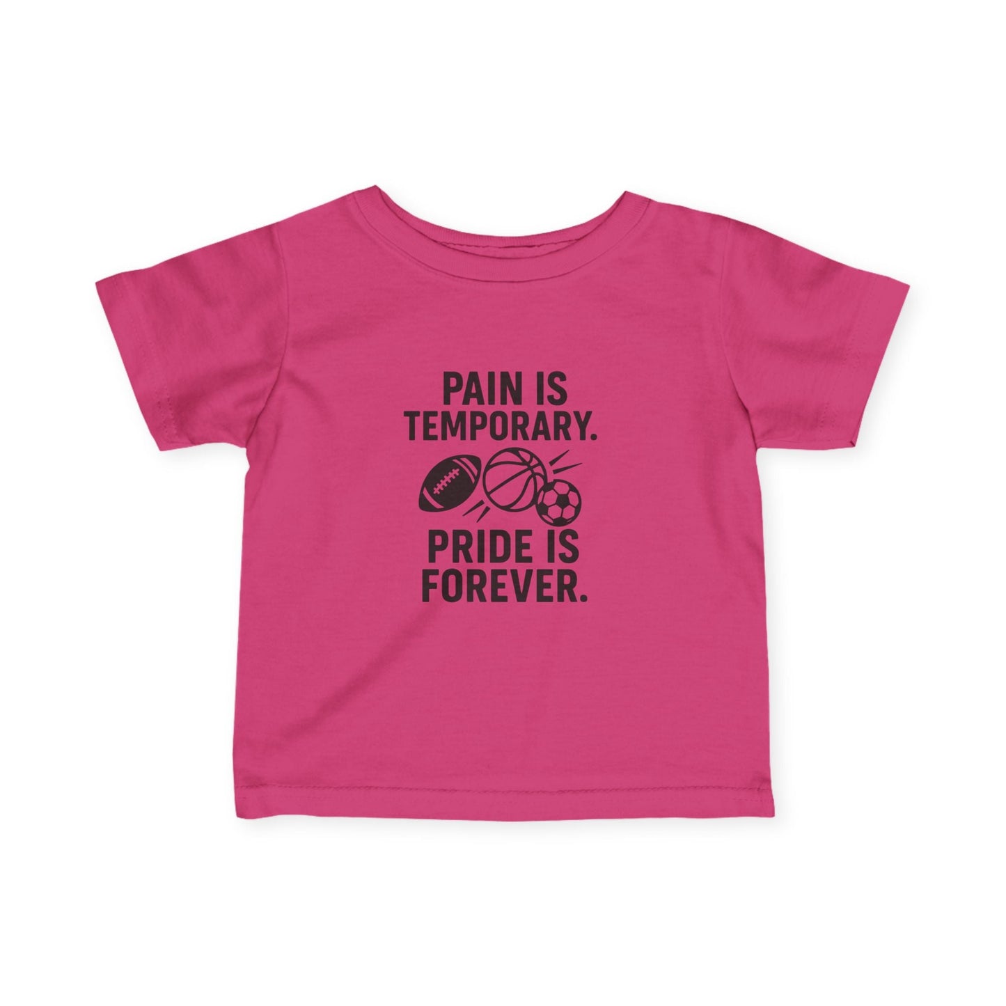 Youth Sports Tee - "Pain Is Temporary, Pride Is Forever" - Peak Inspiration
